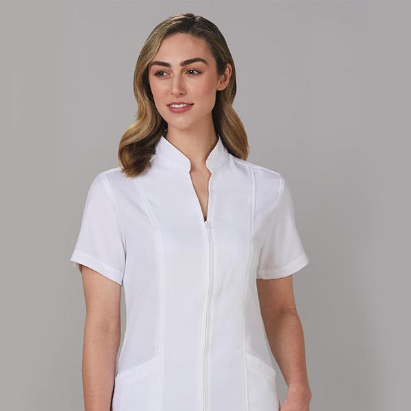 Women's Full Zip Front Tunic(M8636S)